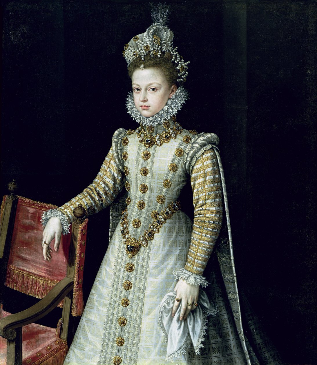 A Infanta Isabel Clara Eugenie (1566-1633) 1579 de Alonso Sánchez Coello