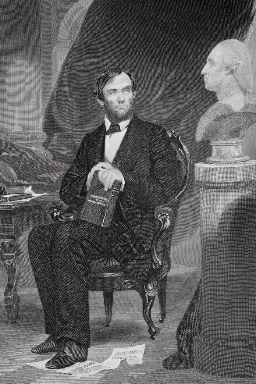 Retrato de Abraham Lincoln (1809-65) de Alonzo Chappel