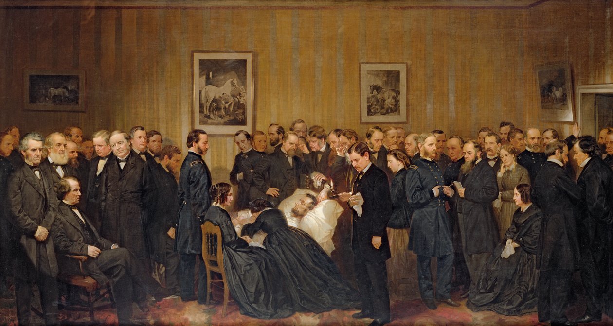 A morte de Lincoln, 1868 de Alonzo Chappel