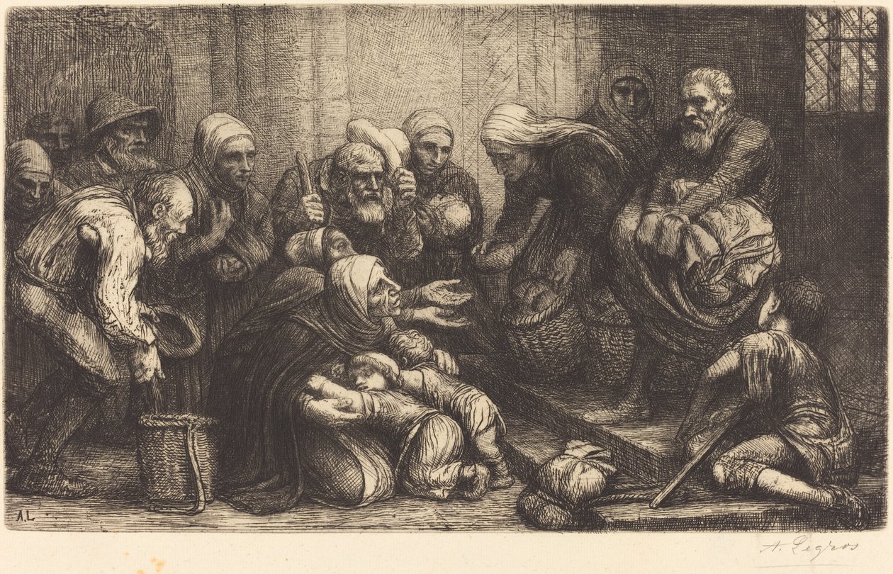 Mendigos de Bruxelas de Alphonse Legros