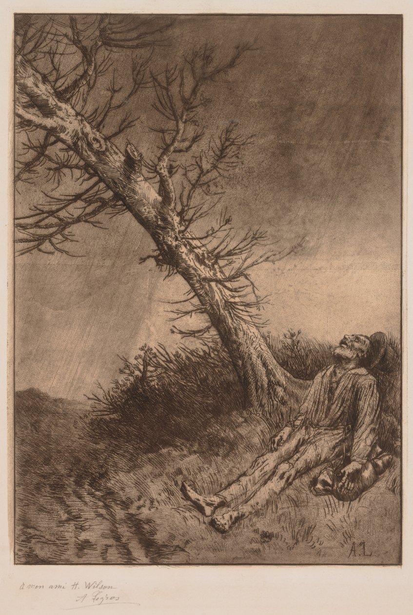 Morte de um vagabundo de Alphonse Legros
