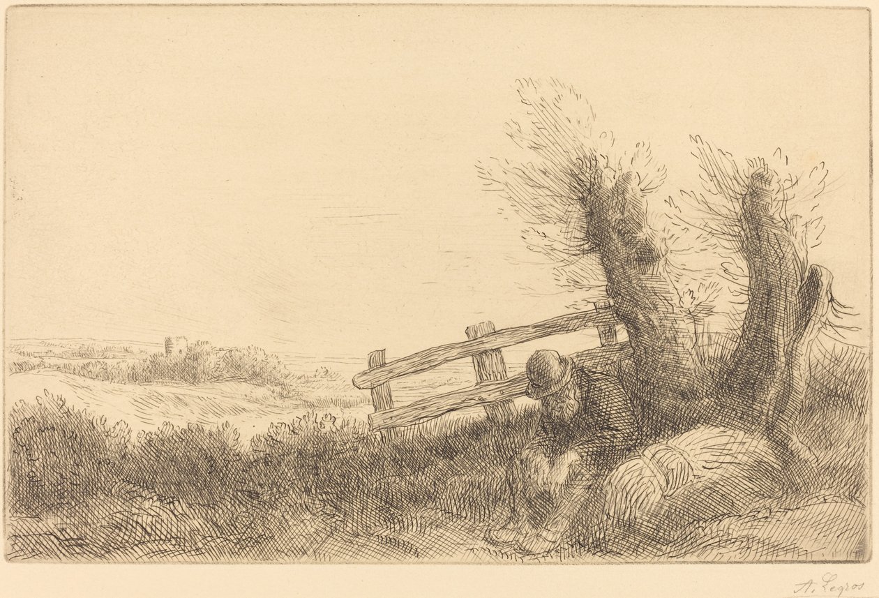 Agricultor reclinado de Alphonse Legros