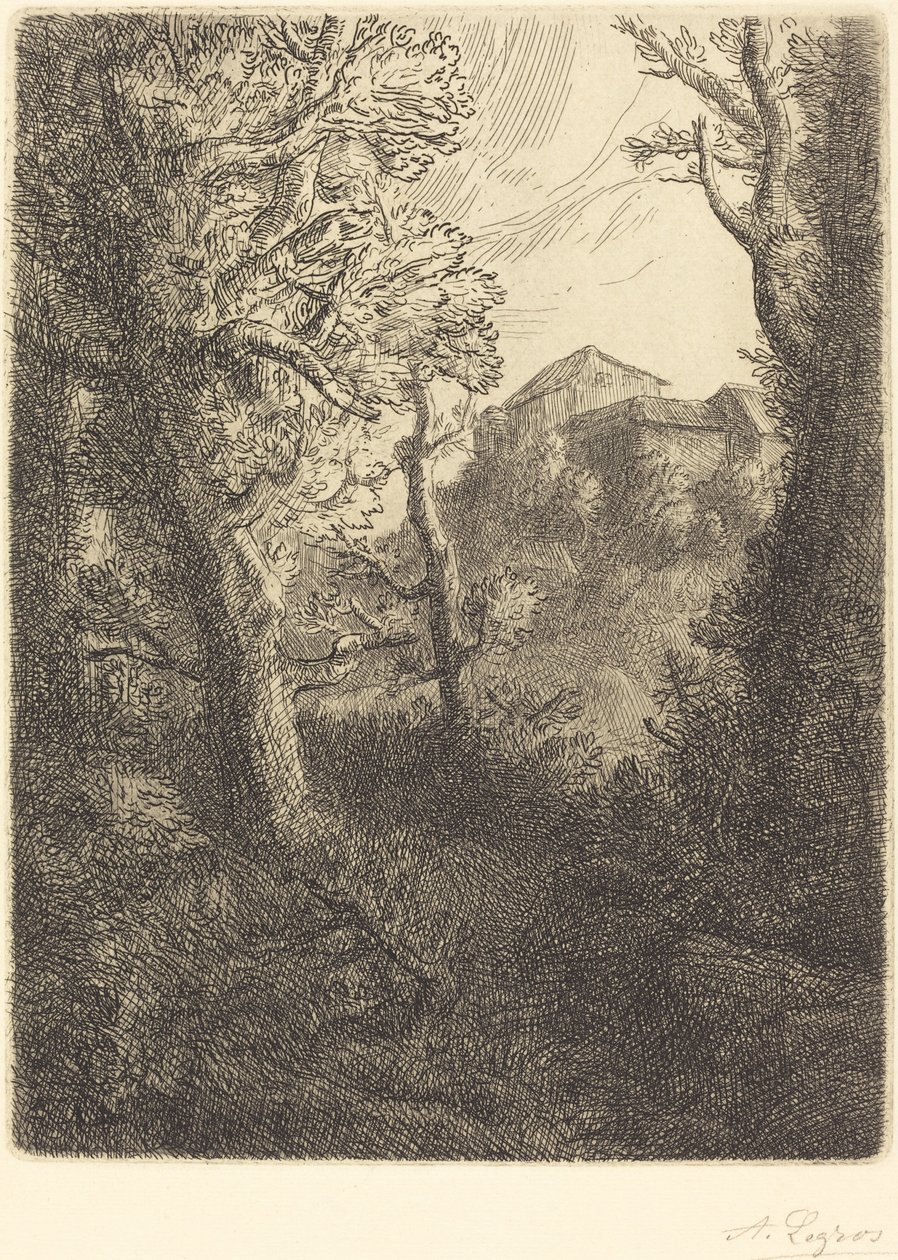 Paisagem (Paysage) de Alphonse Legros