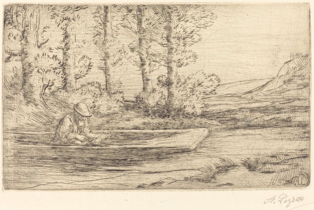 Paisagem (Paysage) de Alphonse Legros
