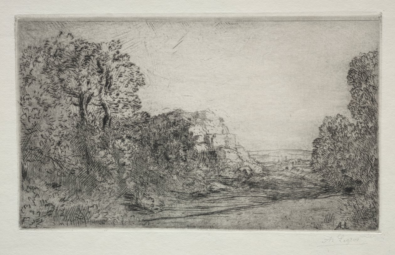 Paisagem: Nascer do sol de Alphonse Legros