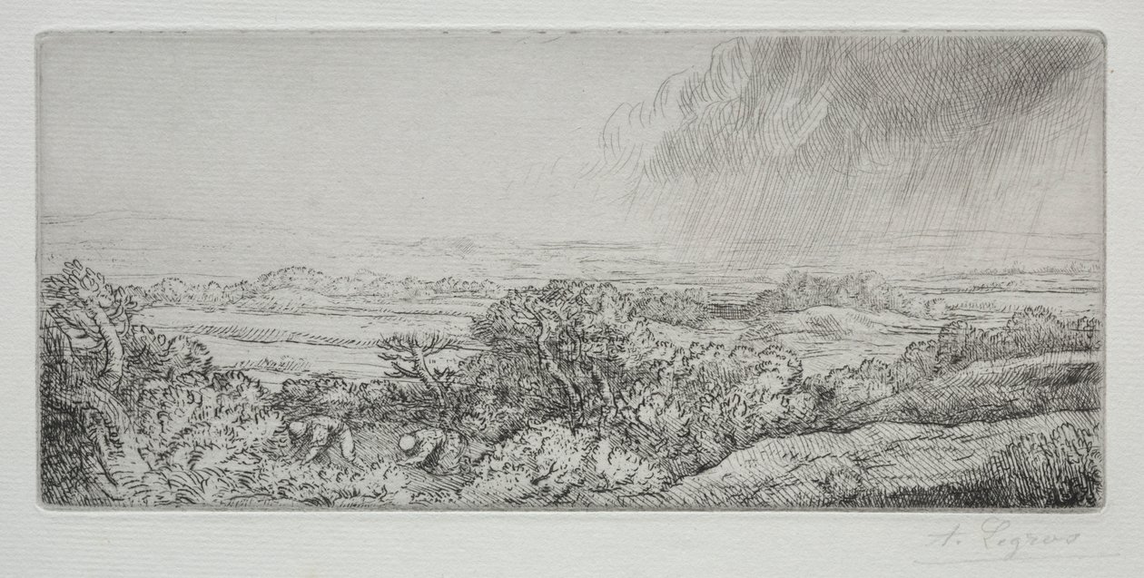 Catadores de cogumelos. de Alphonse Legros