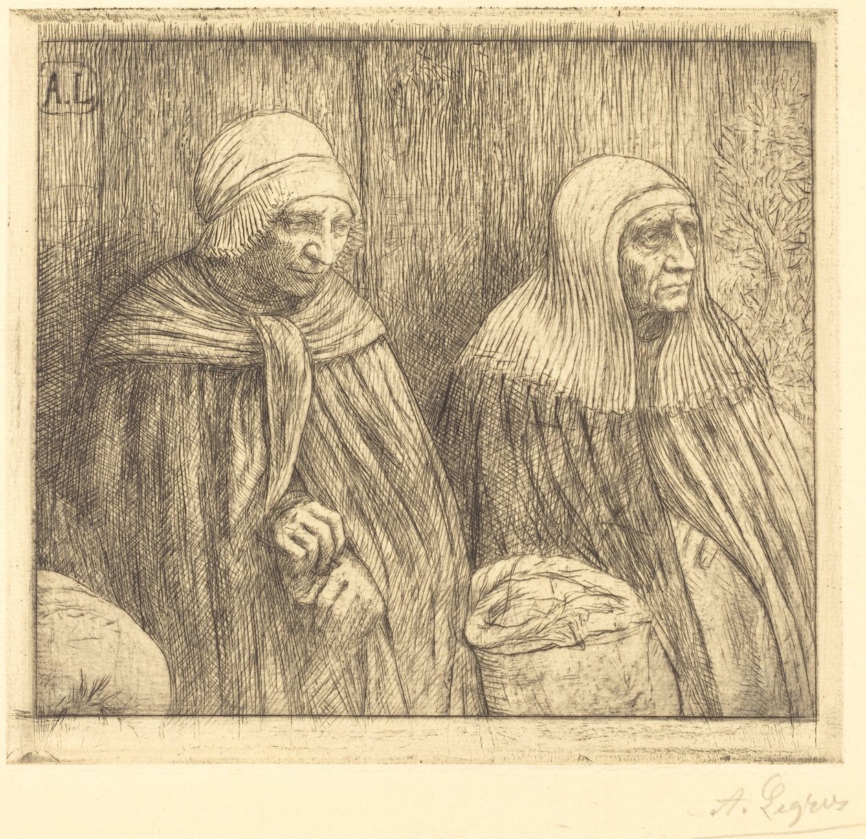 Camponeses (camponeses) de Alphonse Legros