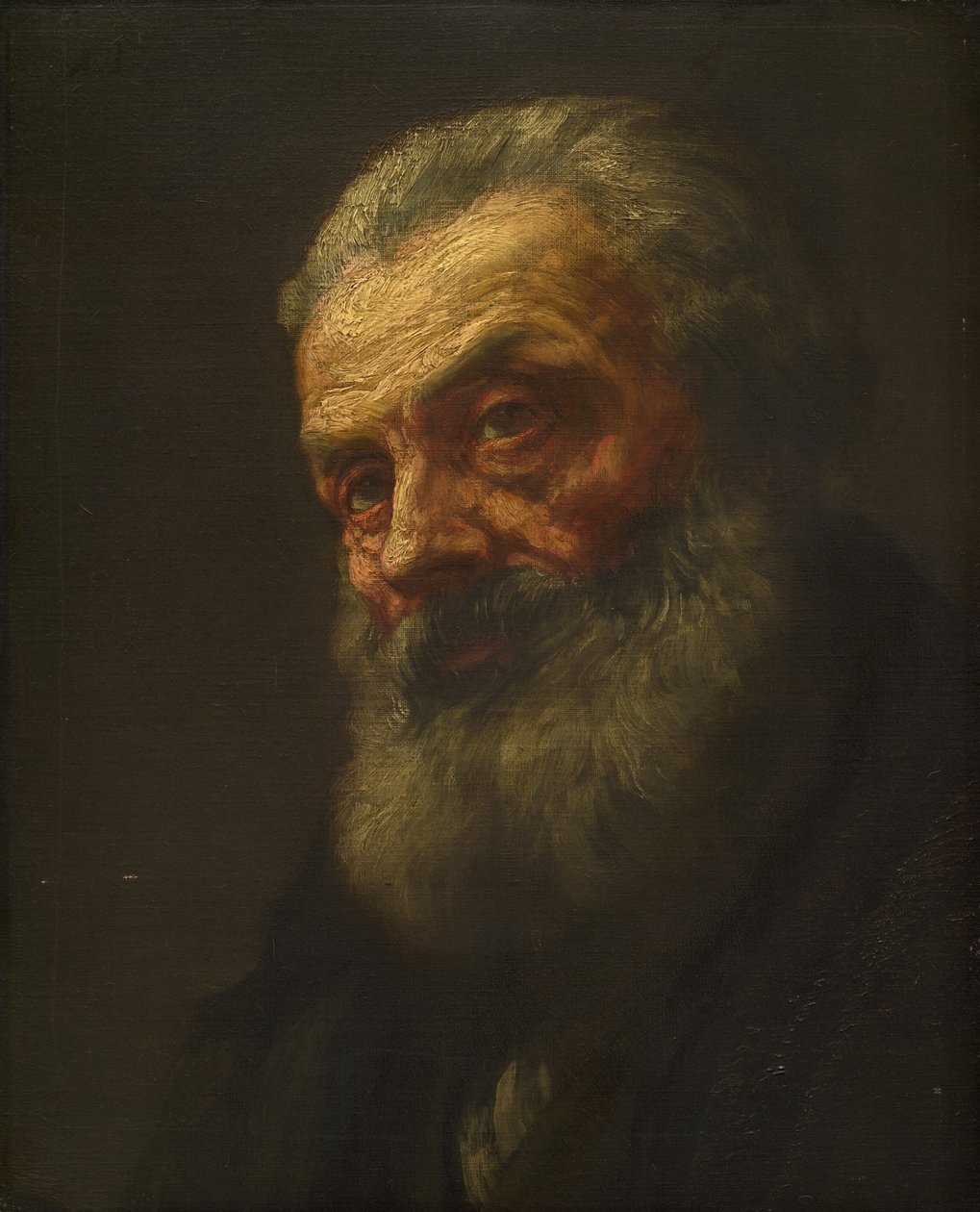 Retrato de um velho de Alphonse Legros