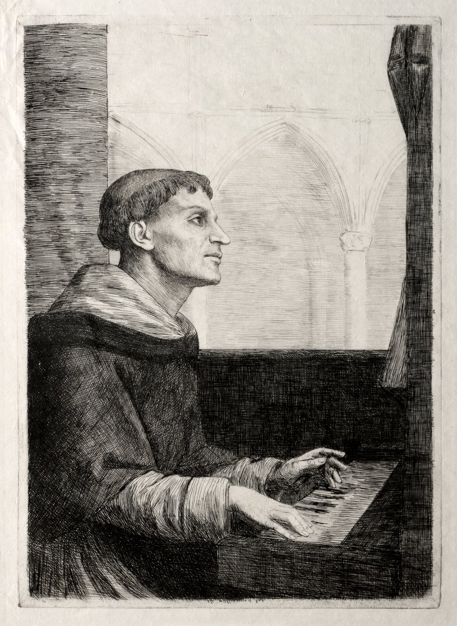 O monge no órgão de Alphonse Legros