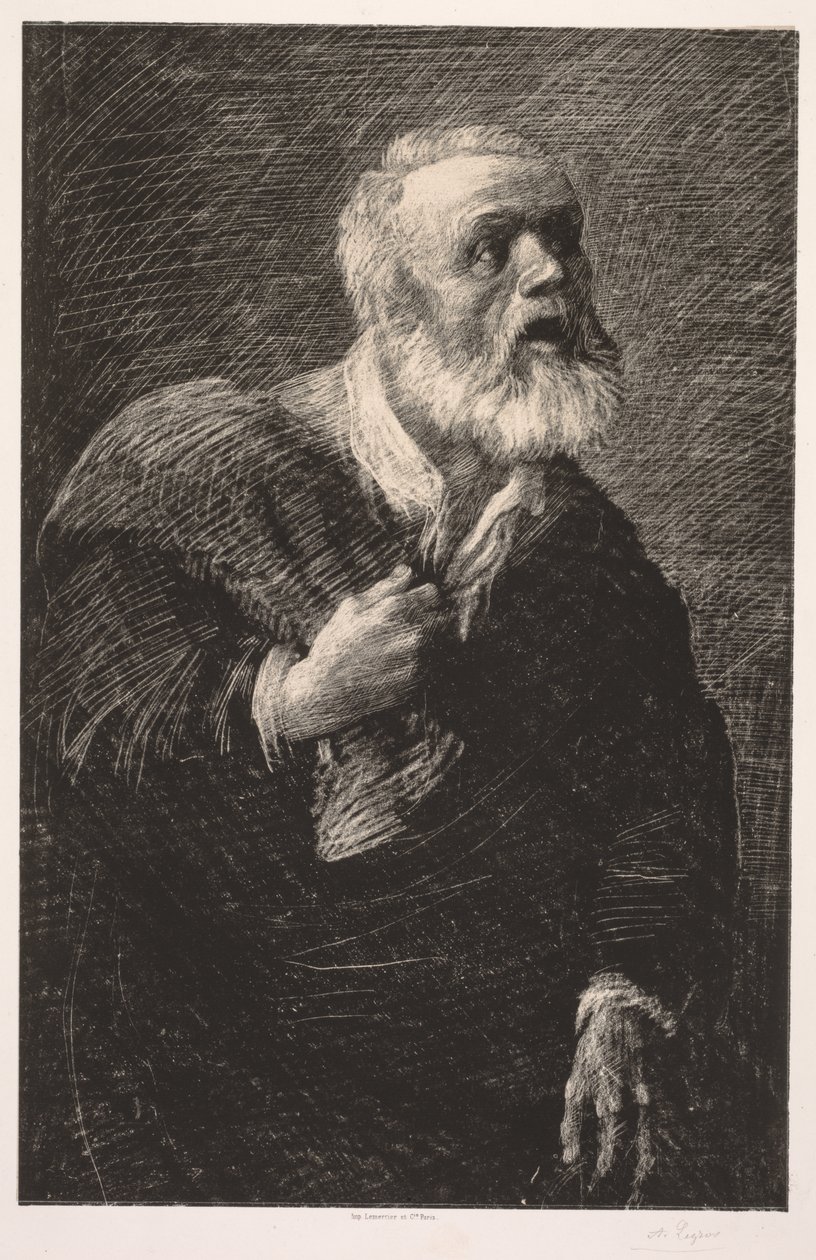 O Pregador da Noite de Alphonse Legros