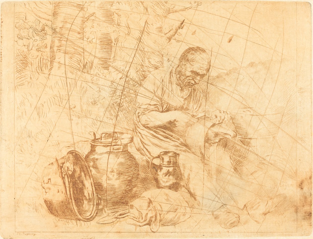 O Tinker Le retameur. de Alphonse Legros
