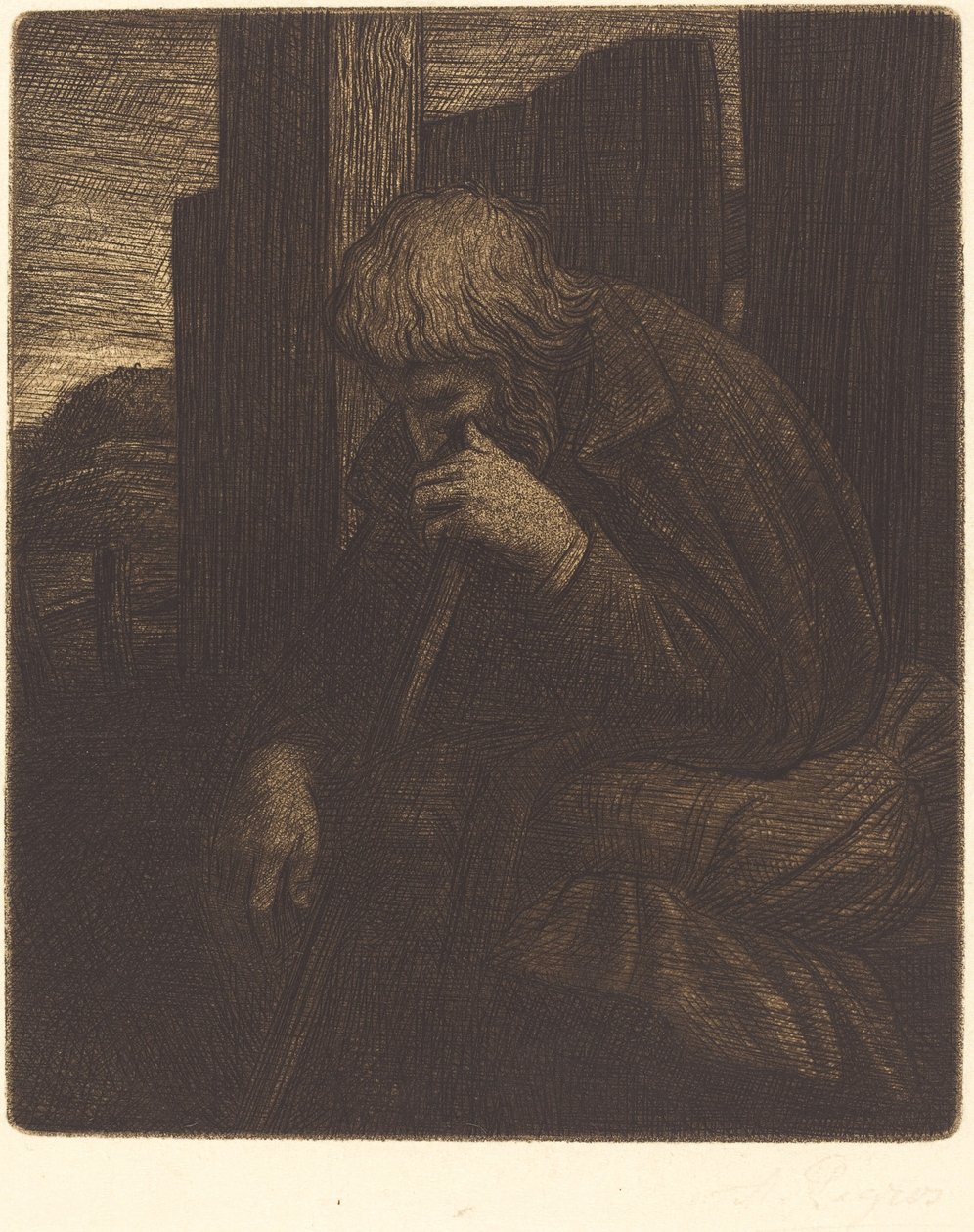 Pensador (O pensador) de Alphonse Legros