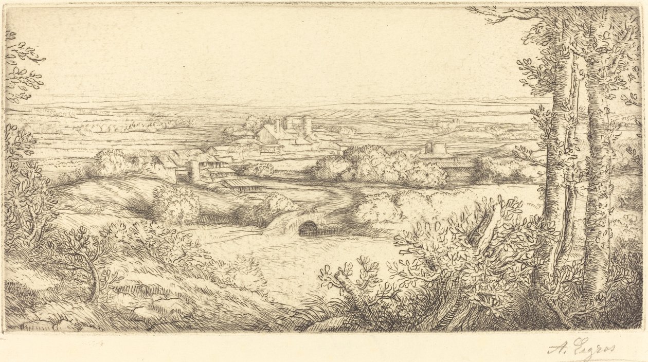 Vale na Borgonha de Alphonse Legros