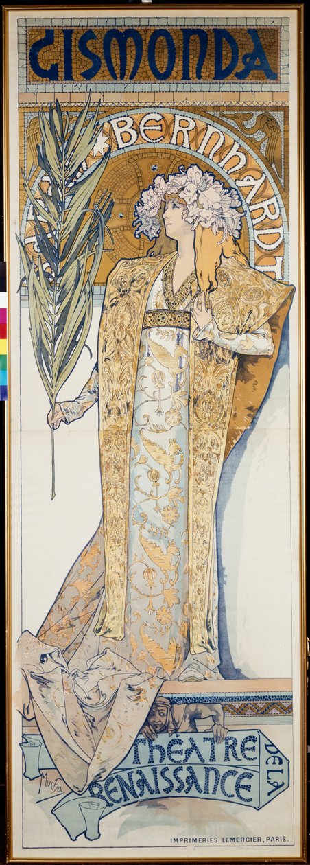 Gismonda, Teatro do Renascimento, 1894 de Alphonse Mucha