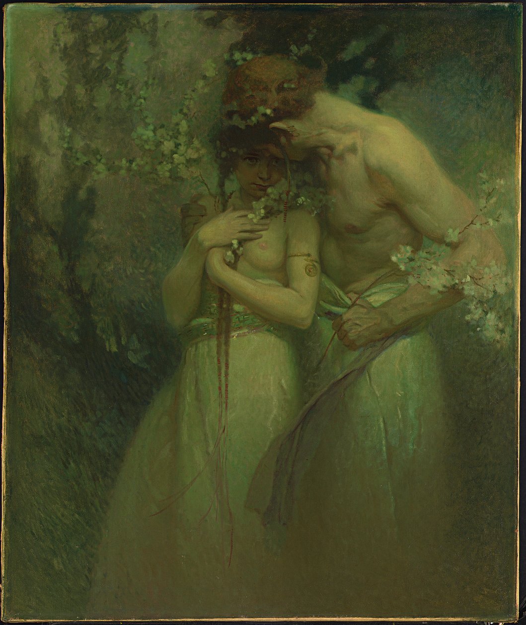 Noite de primavera, c.1910 de Alphonse Mucha