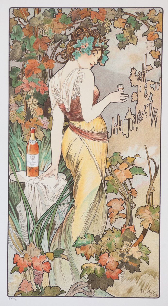 bisque Cognac, ca 1899. de Alphonse Mucha