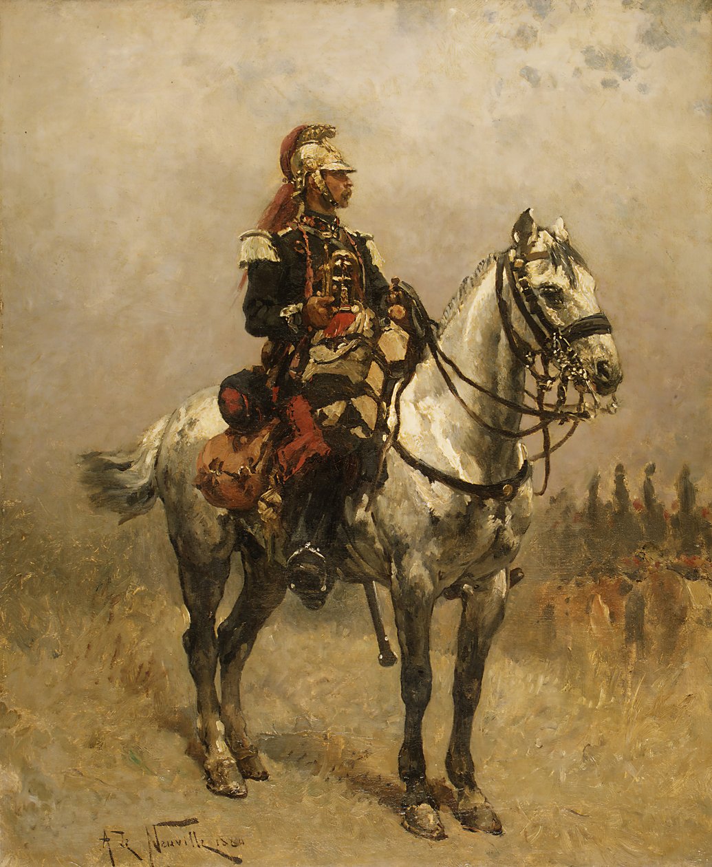 Um cavaleiro, 1884. de Alphonse de Neuville