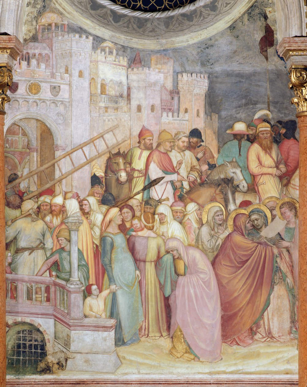 A crucificação de Altichiero da Zevio