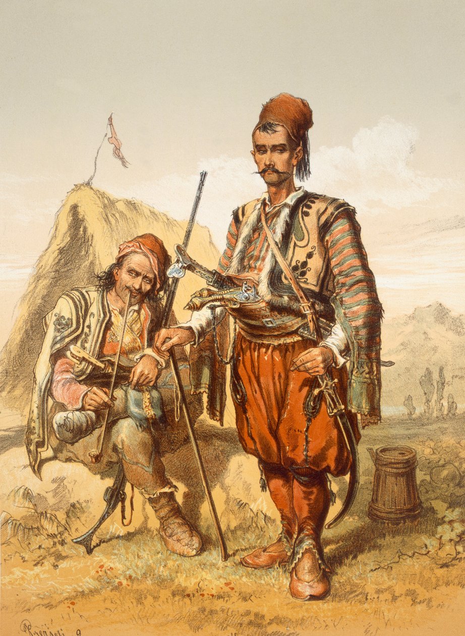 Guardas Croatas, 1865 de Amadeo Preziosi