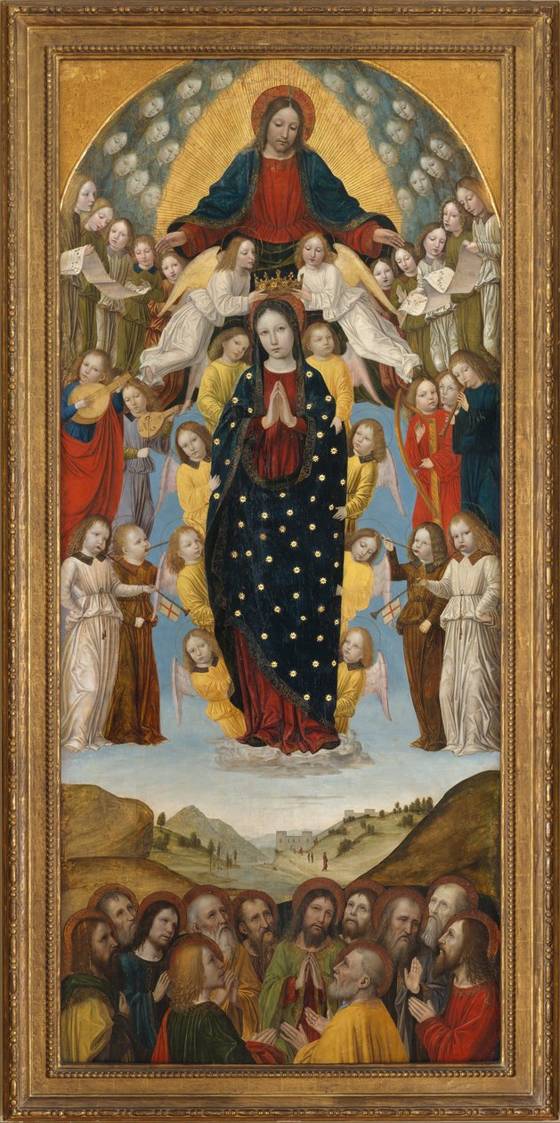 A Assunção da Virgem. de Ambrogio Bergognone