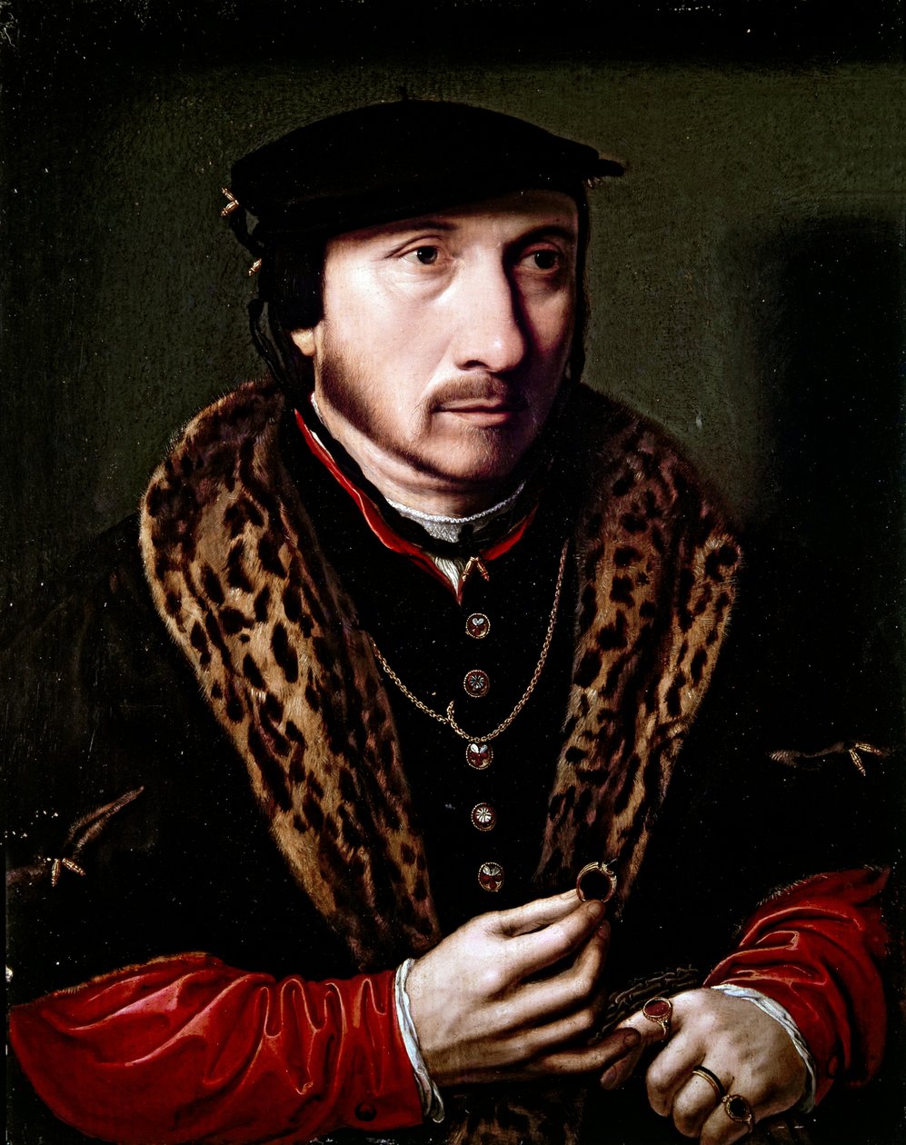 Retrato de um cavalheiro de Ambrosius Benson