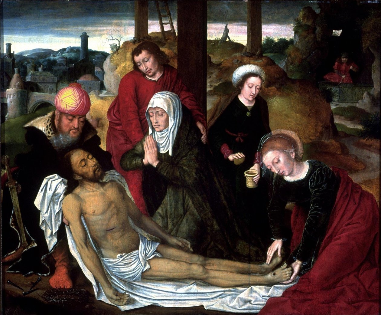 A lamentação sobre o Cristo morto de Ambrosius Benson