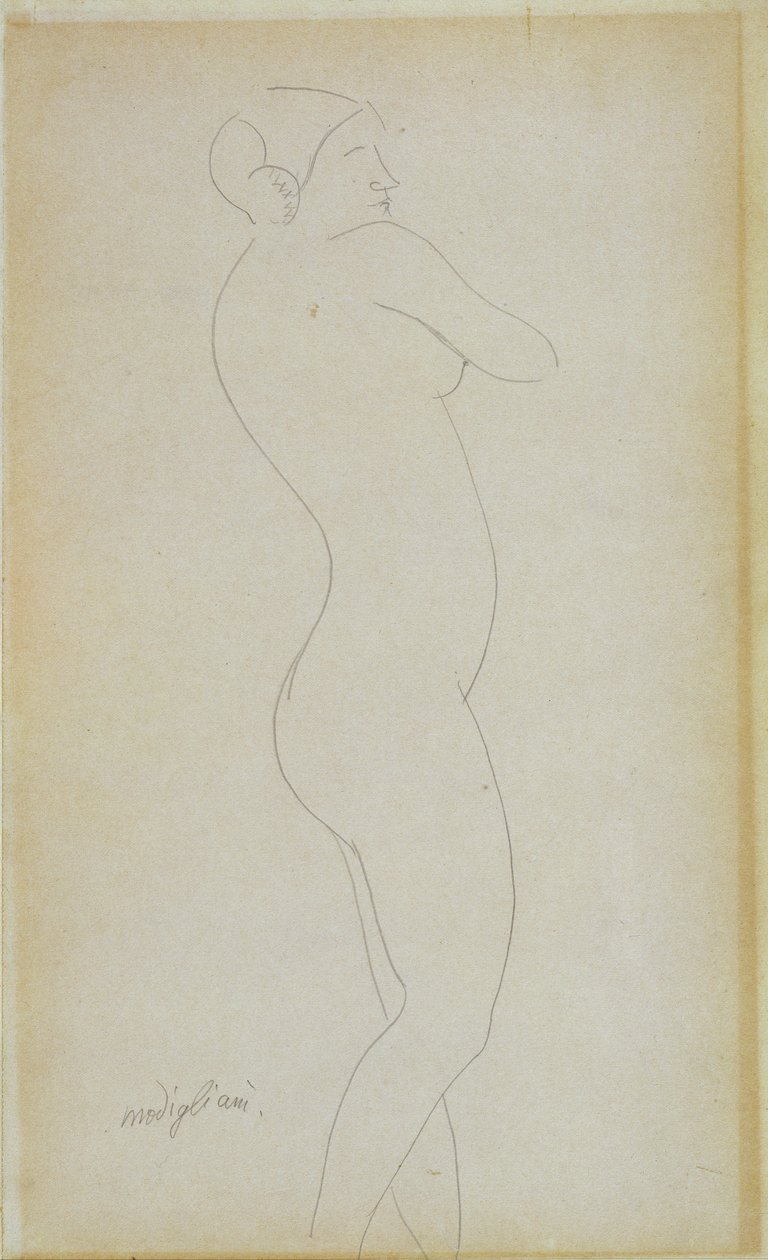 Garota de pé nua de Amedeo Modigliani