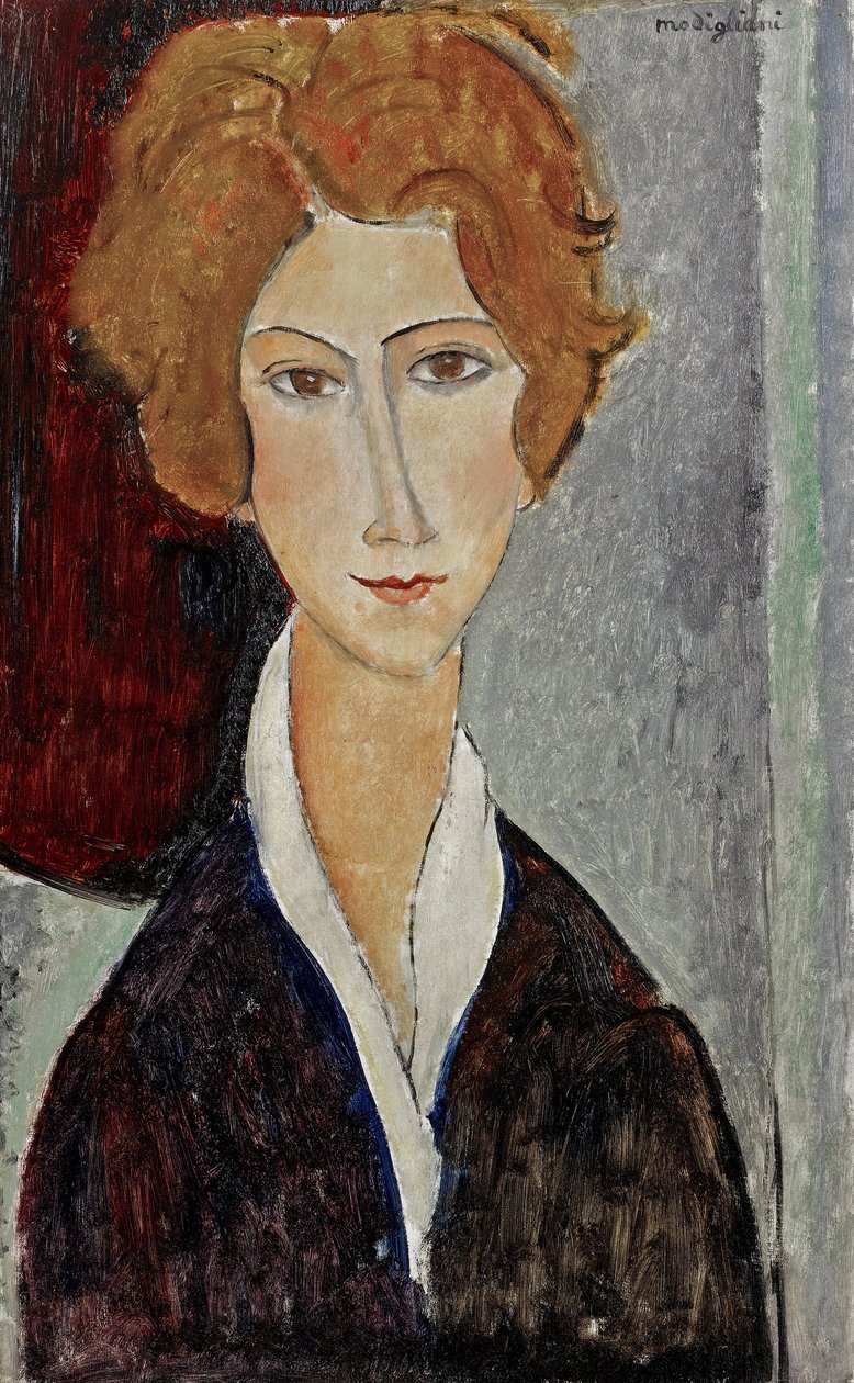 Retrato de uma mulher de Amedeo Modigliani
