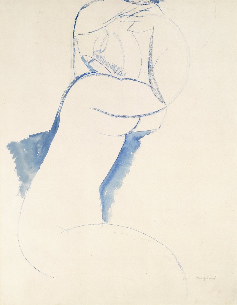 Cariátide, c.1913 de Amedeo Modigliani
