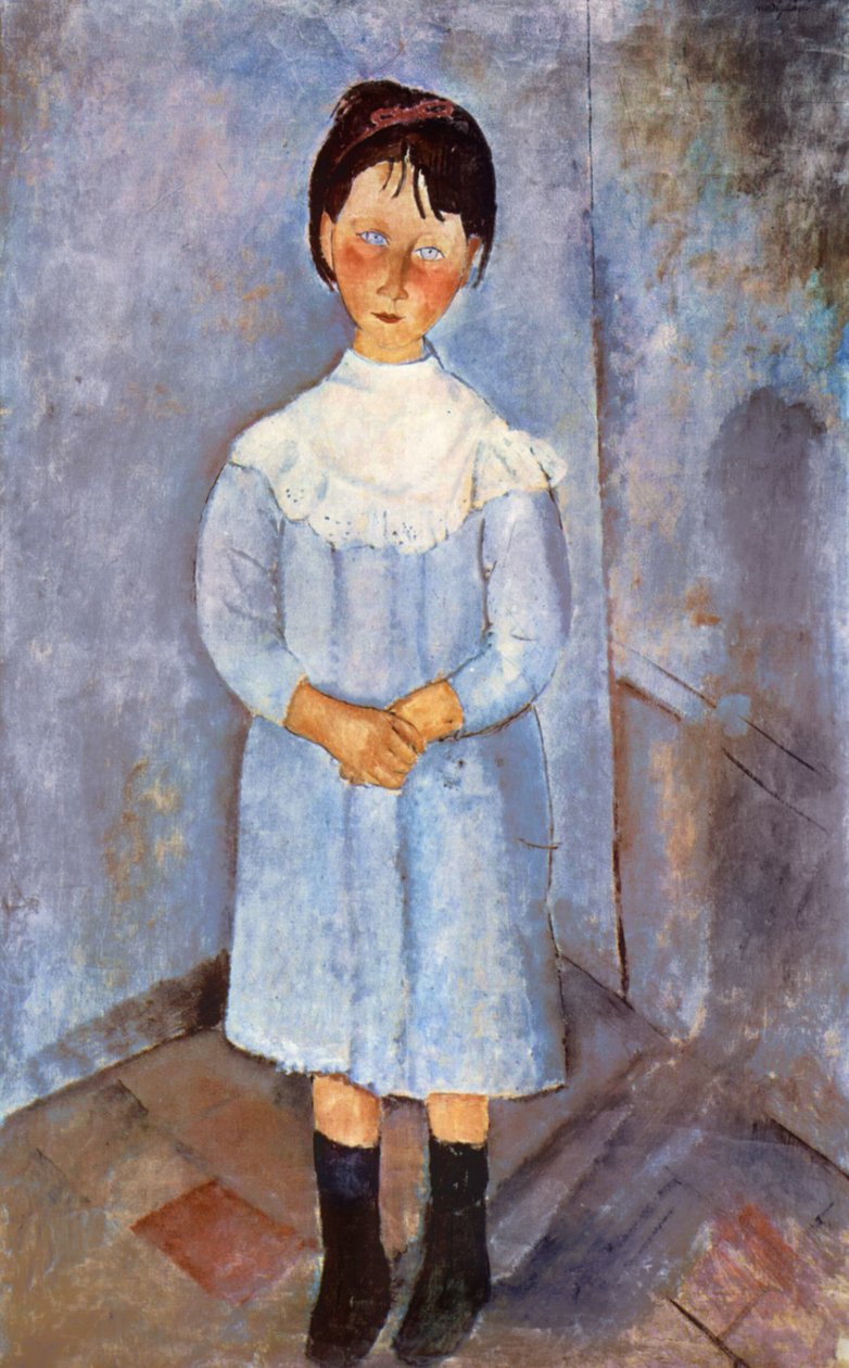 Garota de azul, 1918 de Amedeo Modigliani