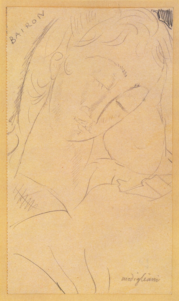 Cabeça - Bairon de Amedeo Modigliani