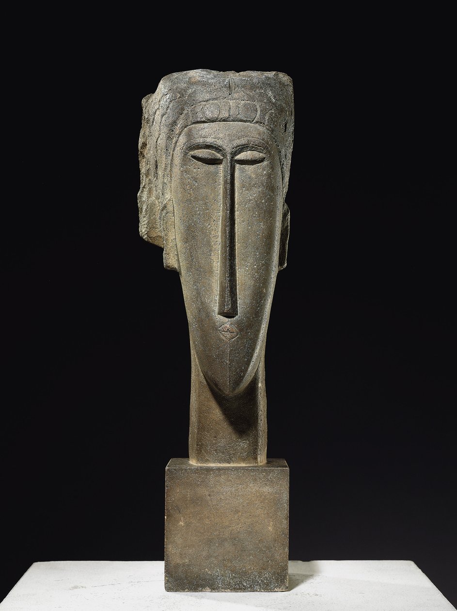 Cabeça, 1910-12 de Amedeo Modigliani