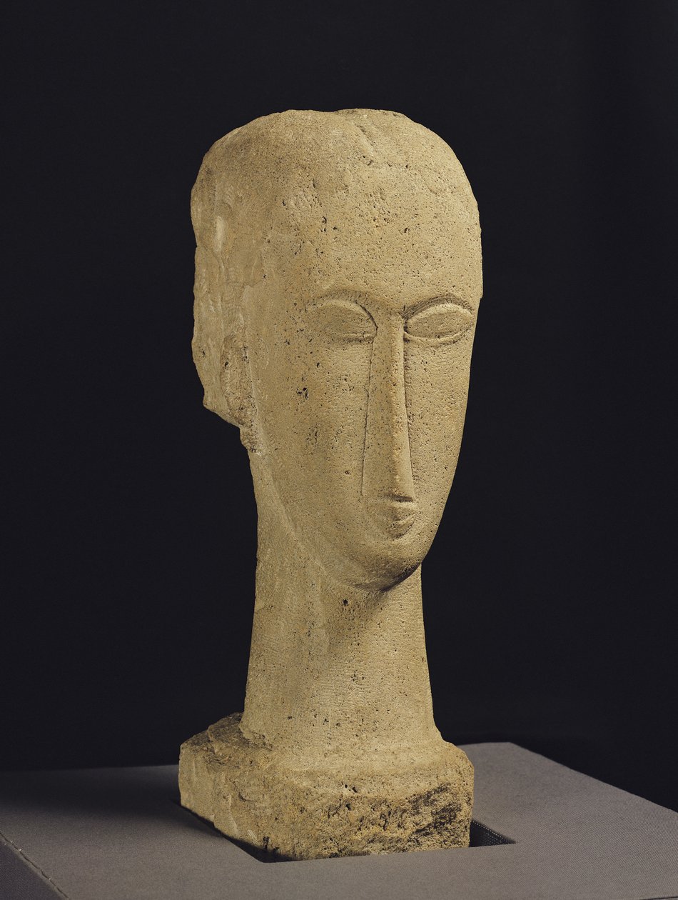 Cabeça, c.1911-12 (pedra) de Amedeo Modigliani