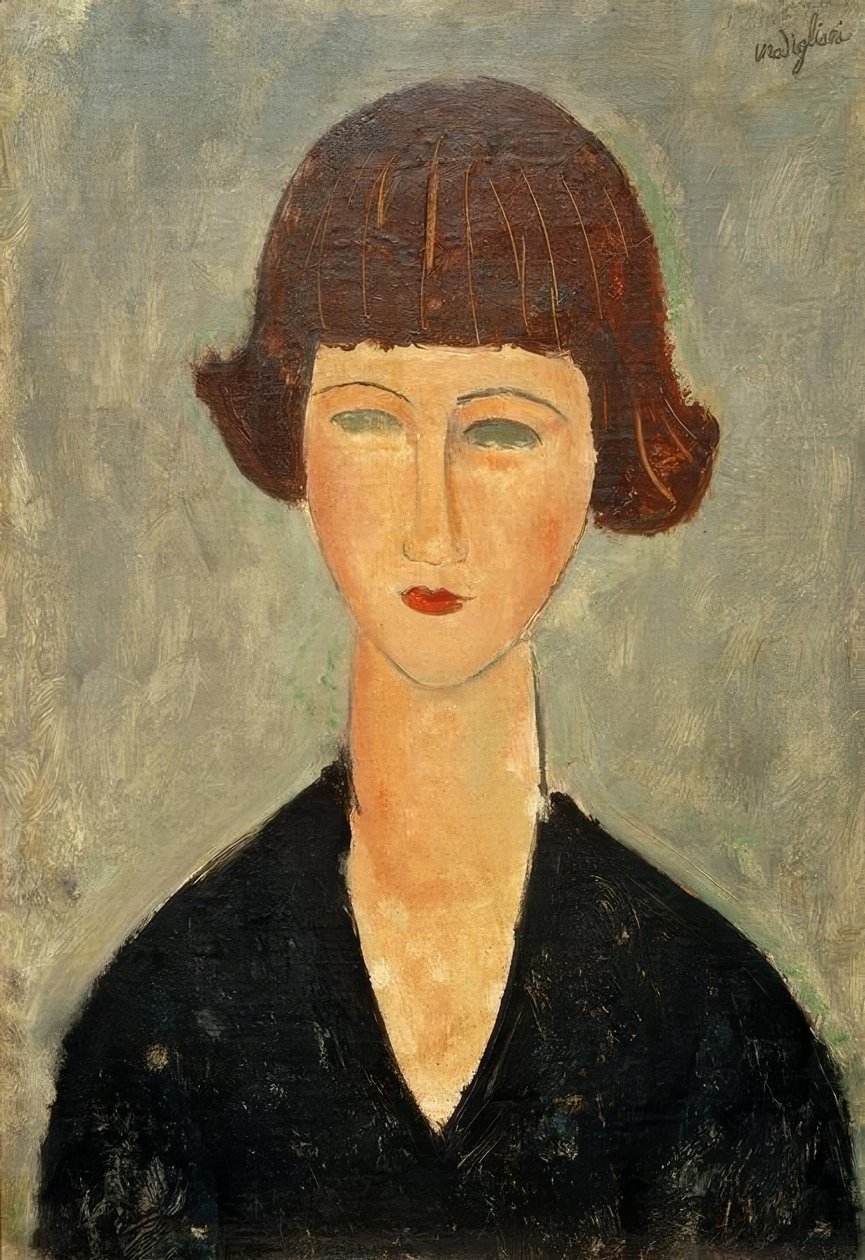 Morena jovem de Amedeo Modigliani
