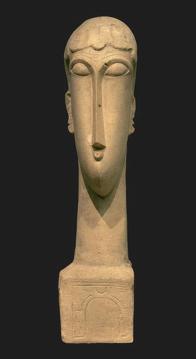 Cabeça de uma mulher de Amedeo Modigliani