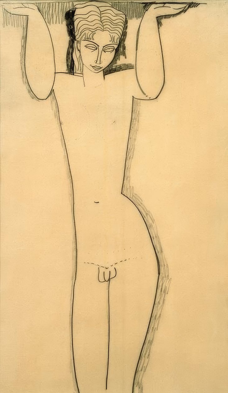 Jovem nu (atlas) de Amedeo Modigliani