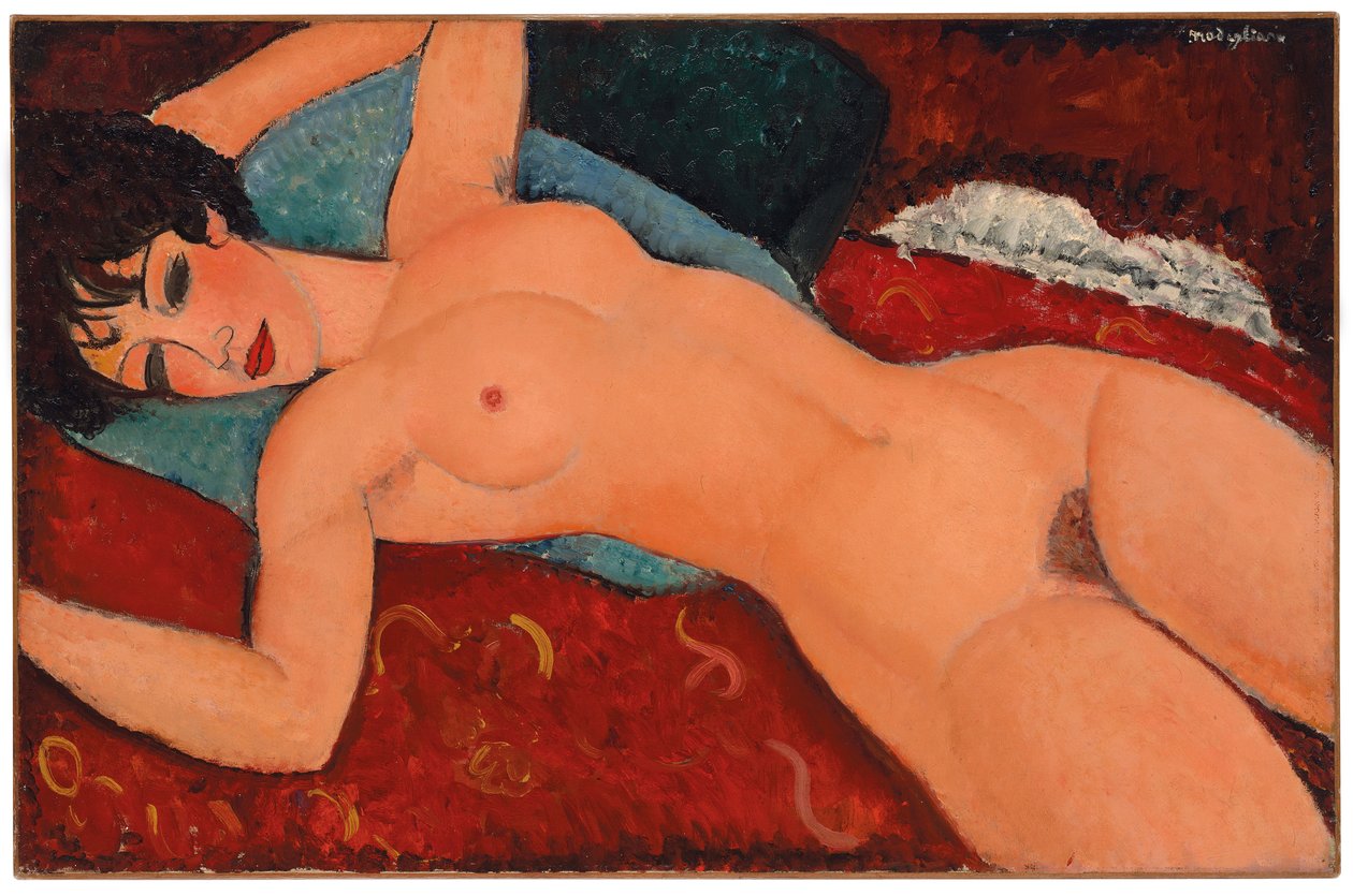 Nu reclinado, 1917-18 de Amedeo Modigliani