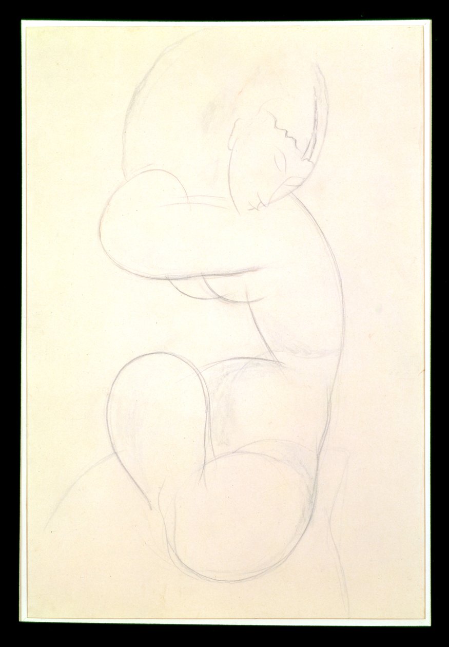 Nude Feminino Sentado de Amedeo Modigliani