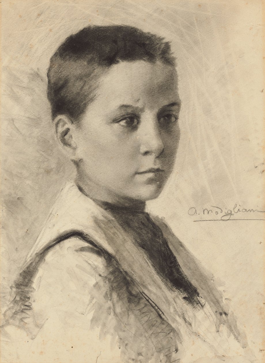 Auto-retrato, 1899 de Amedeo Modigliani