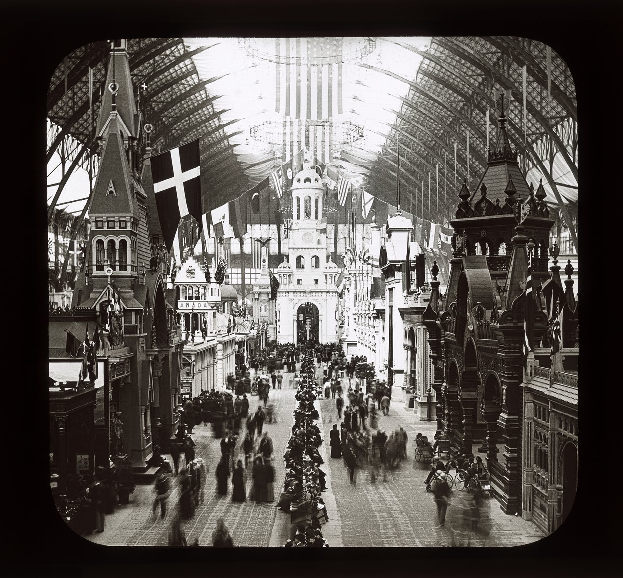 Worlds Columbian Exposition: Edifício de Artes Liberais, Chicago, 1893 (slide de lanterna) de American Photographer