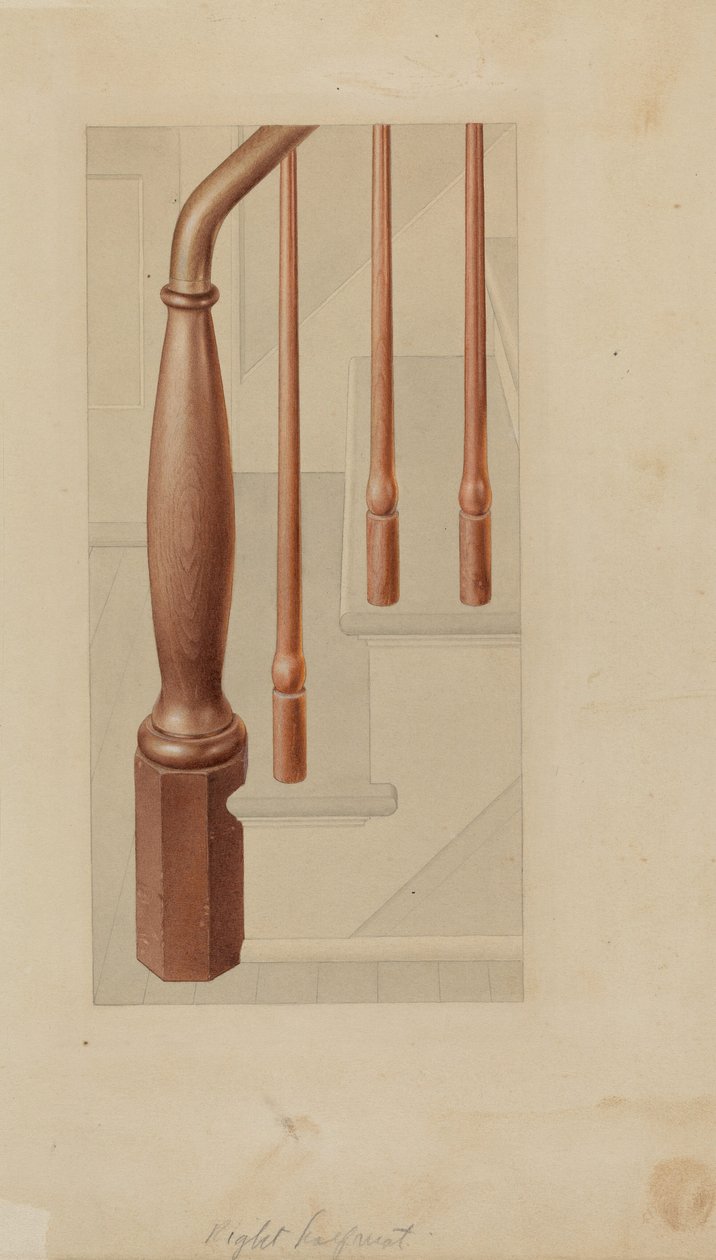 Newel Post de American 20th Century