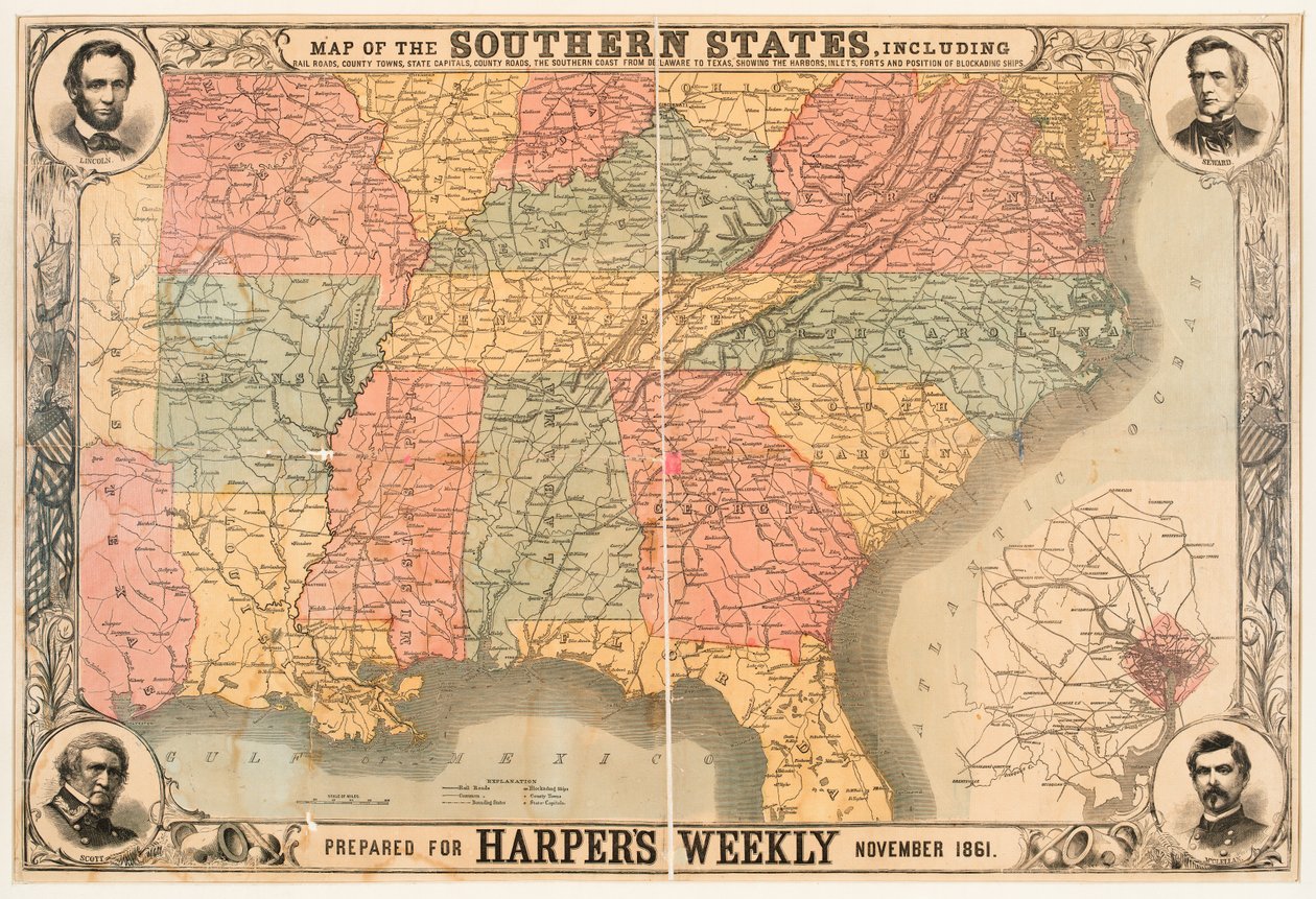 Mapa dos Estados do Sul de American School