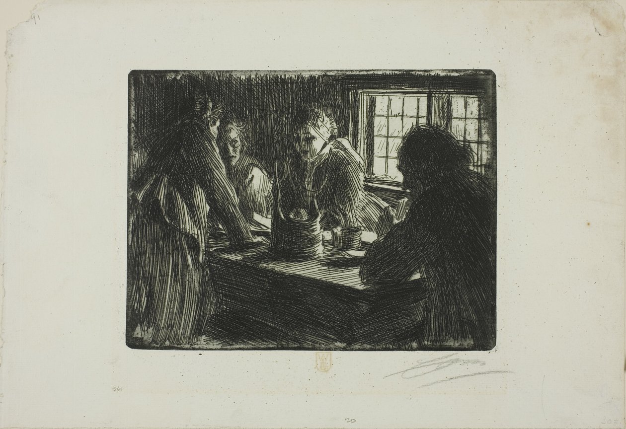 A criada da noiva de Anders Zorn