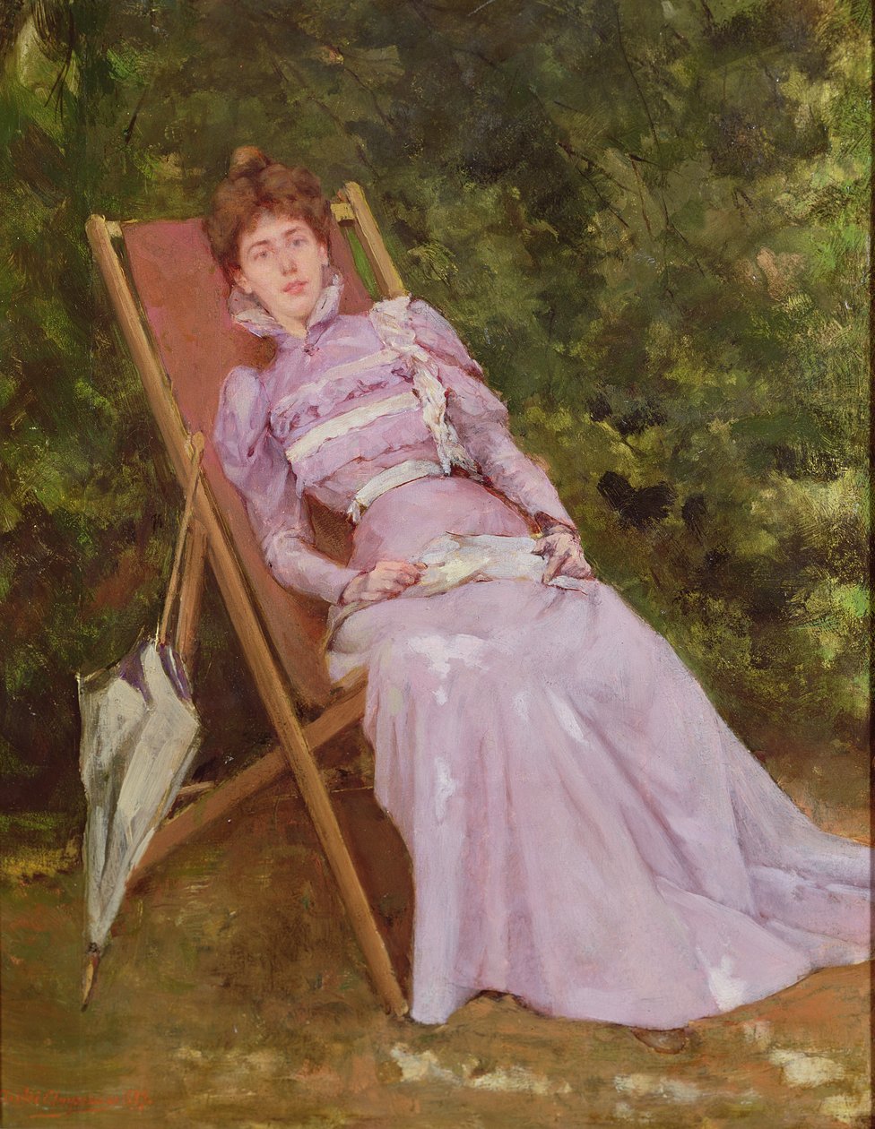 Mulher em lilás de Andre Chrysenaar