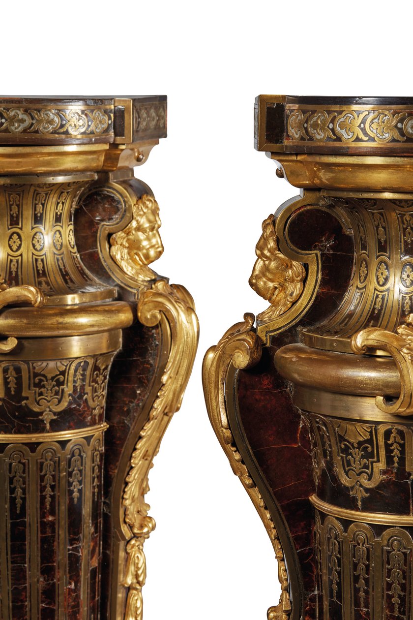 Par de pedestais de Luís XIV de Andre Charles Boulle