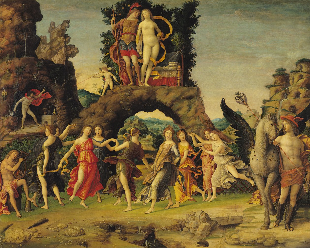 O Parnaso: Marte e Vênus de Andrea Mantegna