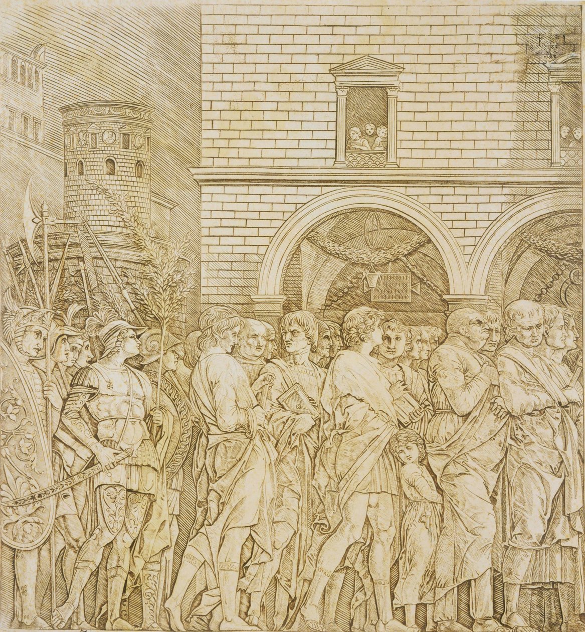 Triunfo dos senadores de Andrea Mantegna