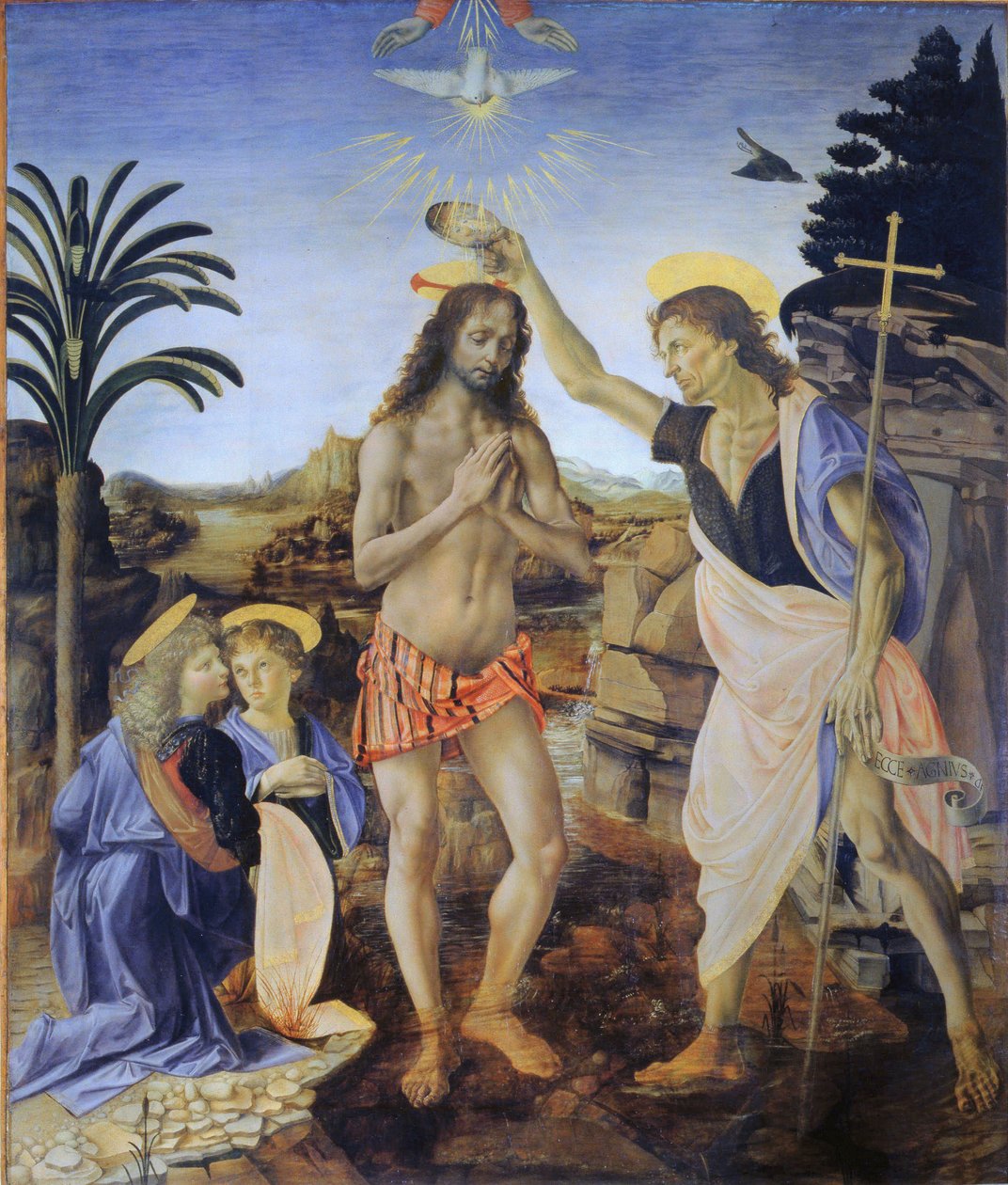Batismo de Cristo de Andrea Verrocchio