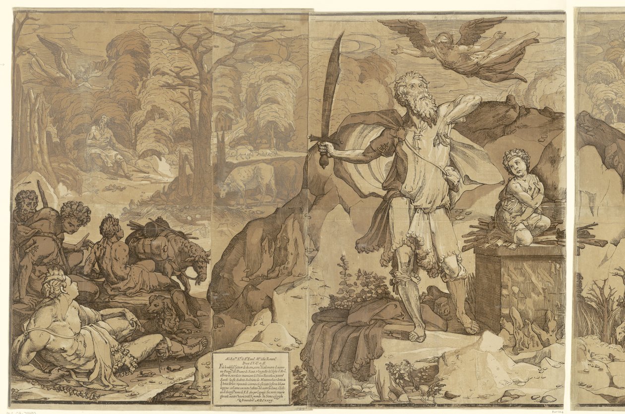 Sacrifício de Isaque de Andrea Andreani