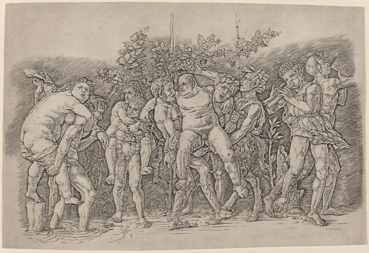 Bacanal com Sileno de Andrea Mantegna